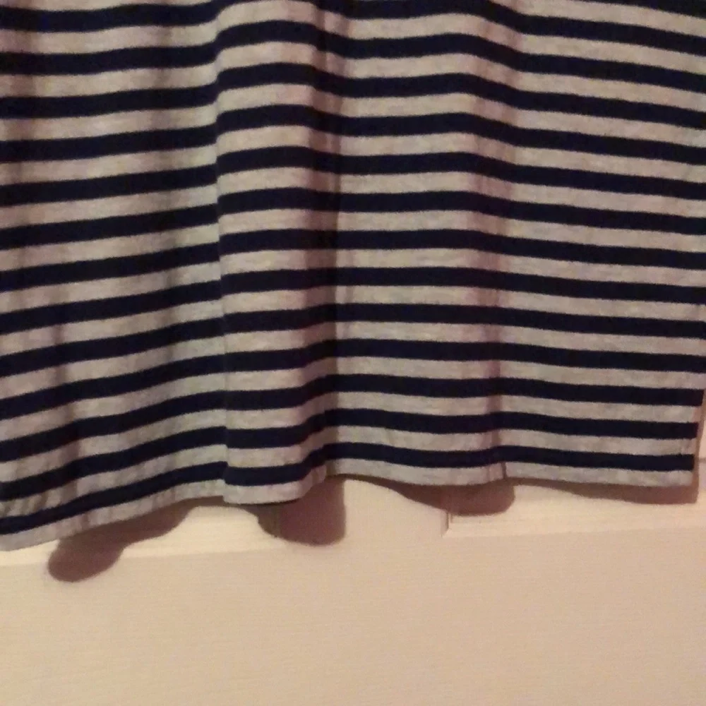 Goodfellow & Co. Gray & Blue Striped T-Shirt Mens Large L Standard Fit - Picture 12 of 12
